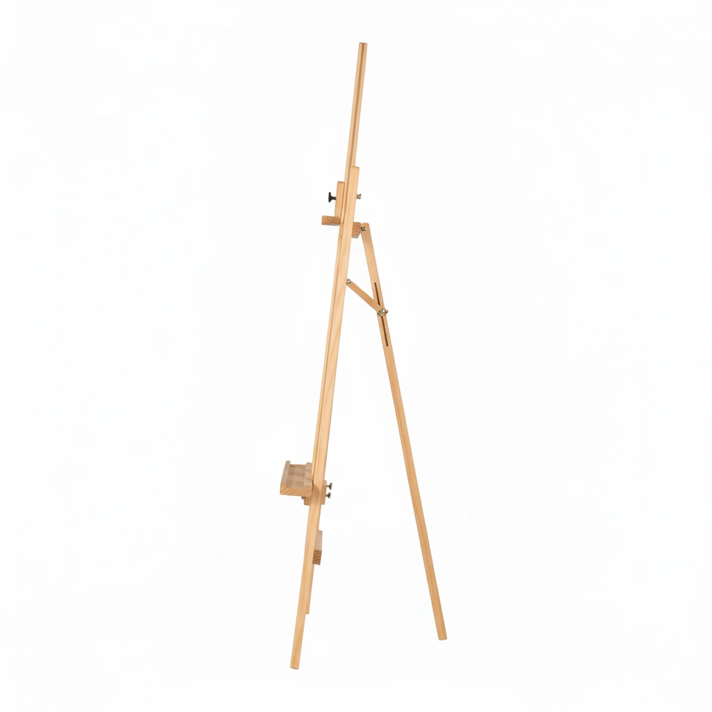 3-Legged Metal Easel Stand (5 Ft) - Powder-coated metal tripod stand. Lightweight and sturdy.